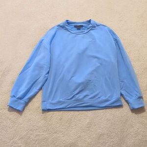 Sanctuary Blue Open Back Sweatshirt Size M